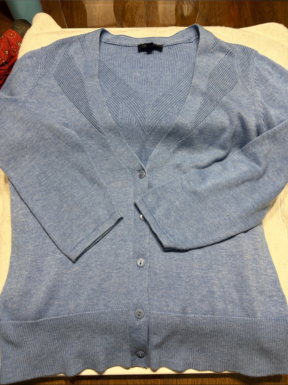 The Limited Light Blue V-Neck Button-Front Cardigan